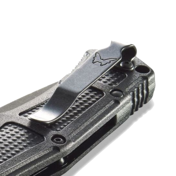 Benchmade 9070BK Black Claymore - Serrated - Push Button Automatic - Image 4